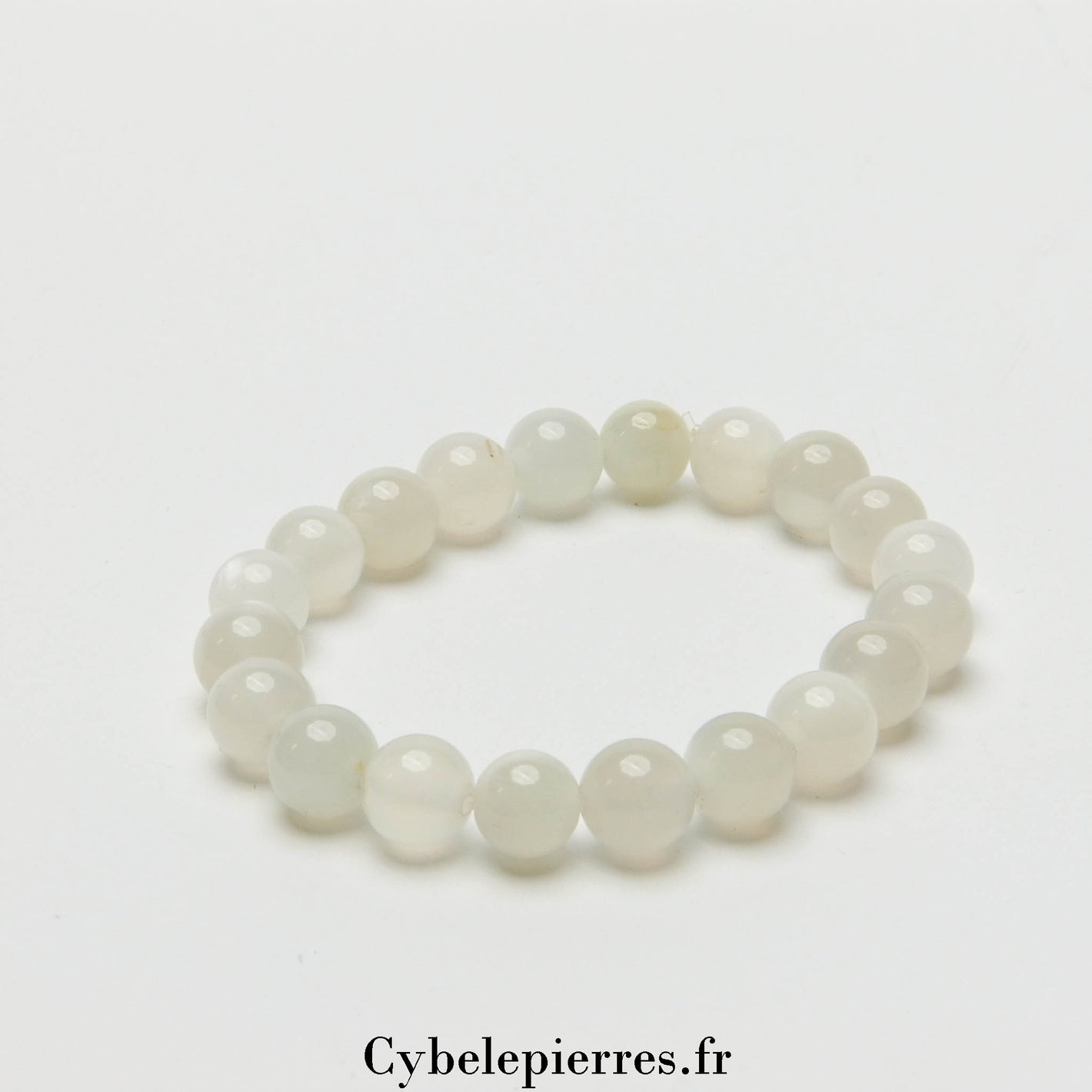 Bracelet Pierre de Lune Blanche (8mm) | Intuition et Nouveaux Départs