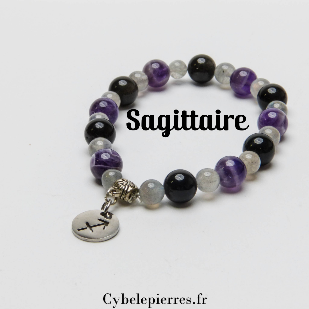 1 - Bracelet Sagittaire (6mm et 8mm) | Protection et Intuition