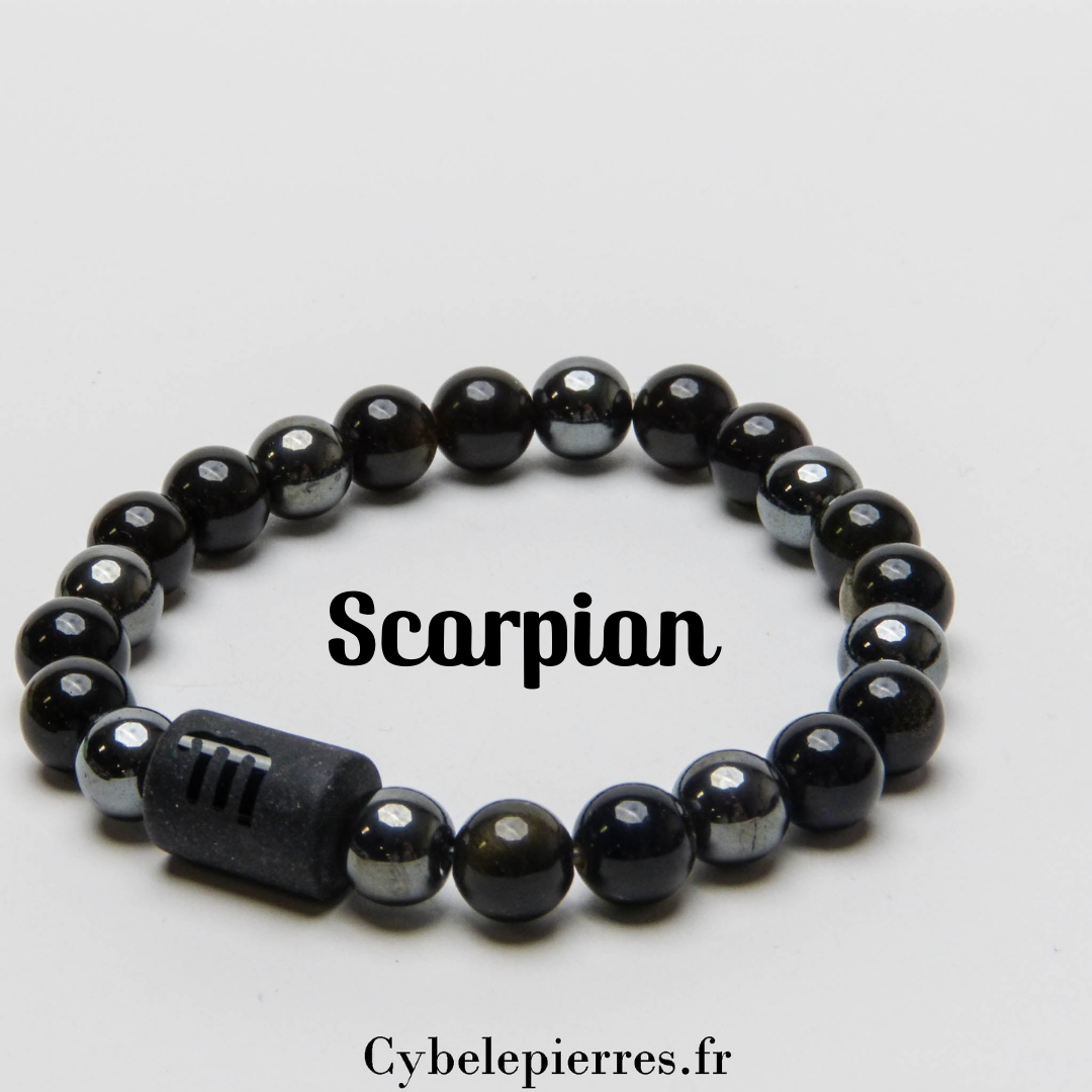 Bracelet Scorpion (8mm) - Protection et Transformation