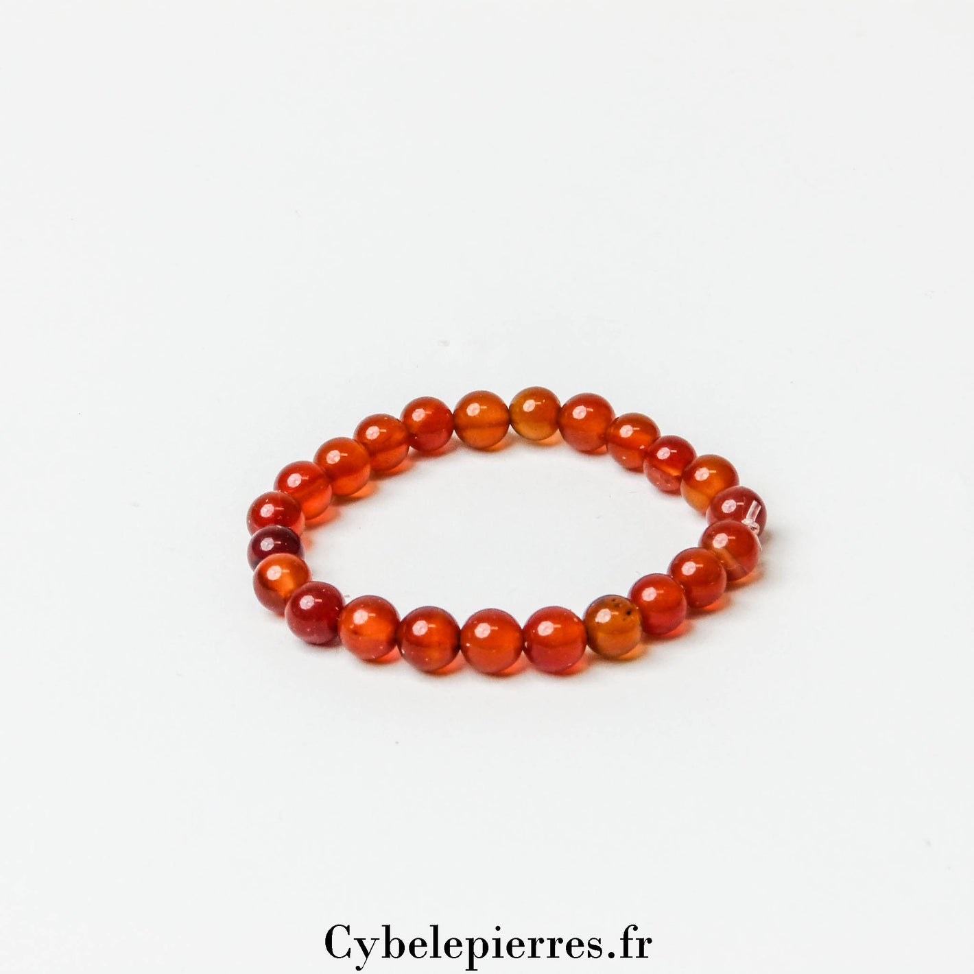 Bracelet Enfant Cornaline (6mm) - 14cm | Vitalité et Confiance