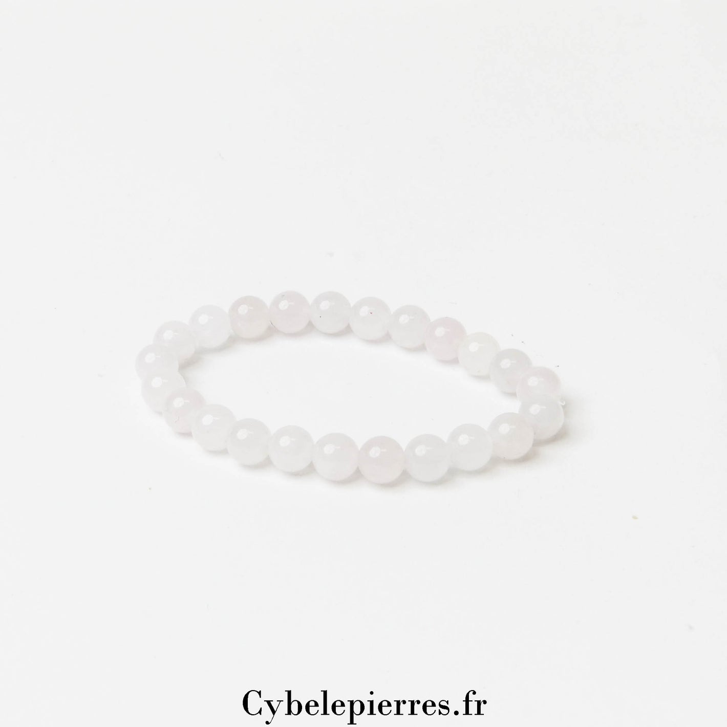 Bracelet Quartz rose (6 mm) - Taille Enfant 14 cm | Douceur et Harmonie