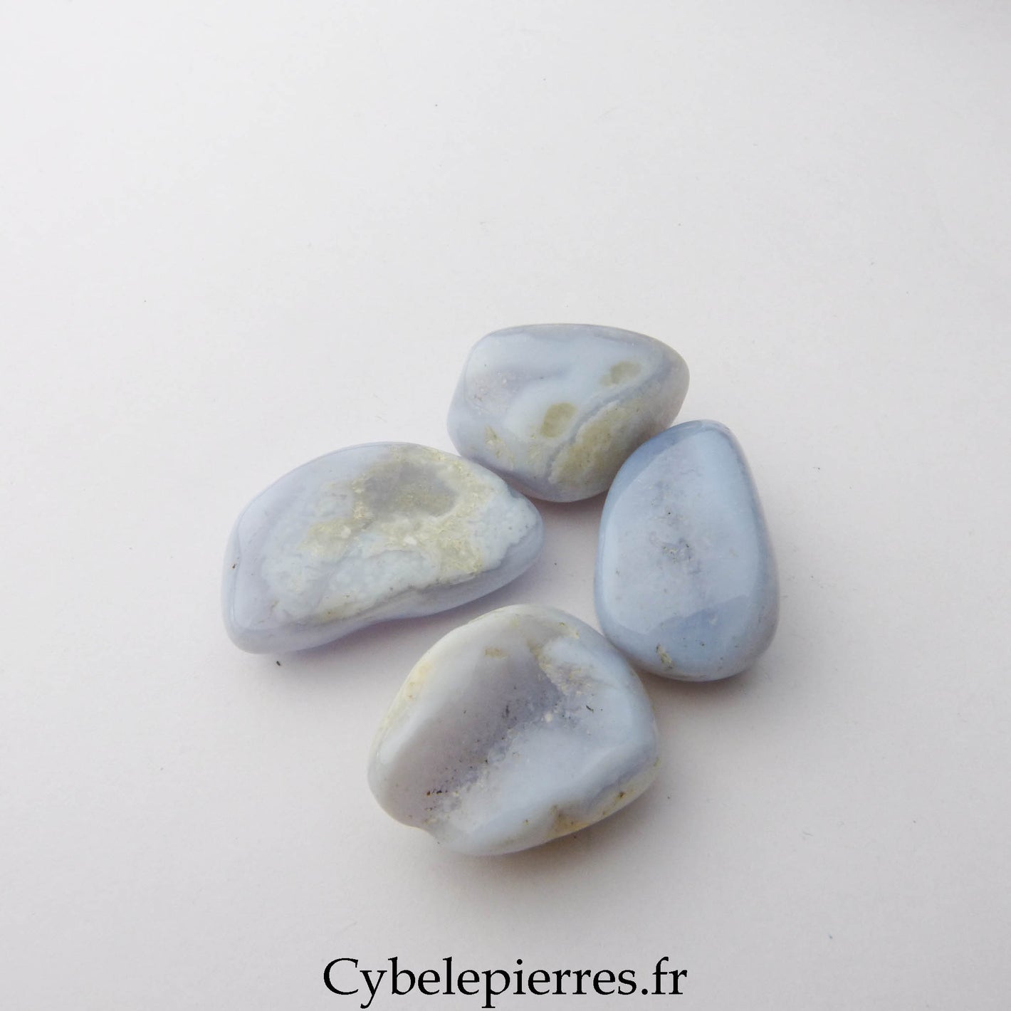 Calcédoine Bleue (Pierre Roulée) - Brésil | Apaisement & Équilibre