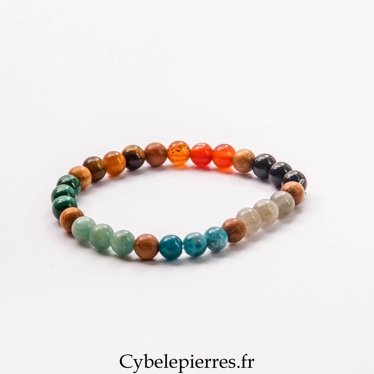 Bracelet 7 Chakras (6 mm) – 17 cm | Harmonie, Équilibre et Énergie