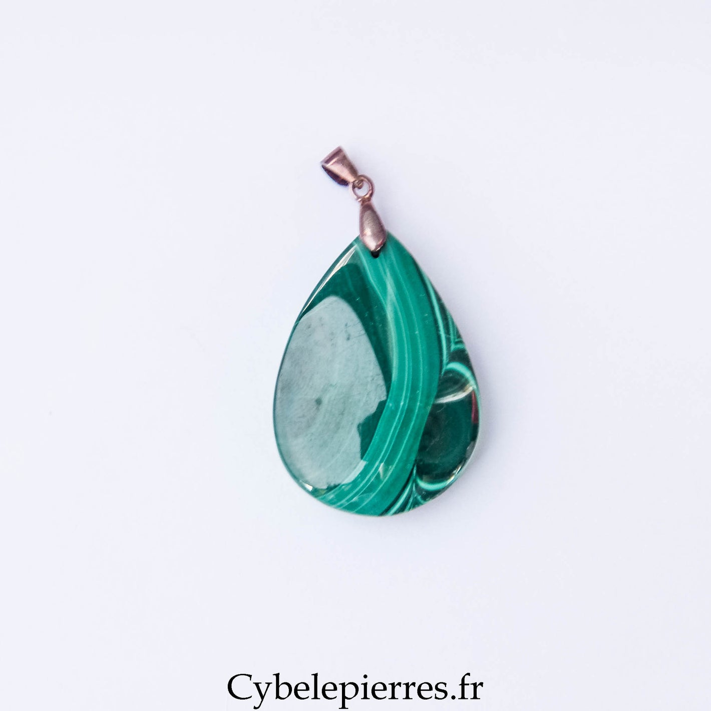 Pendentif Malachite (35mm) – Protection émotionnelle et affirmation de soi