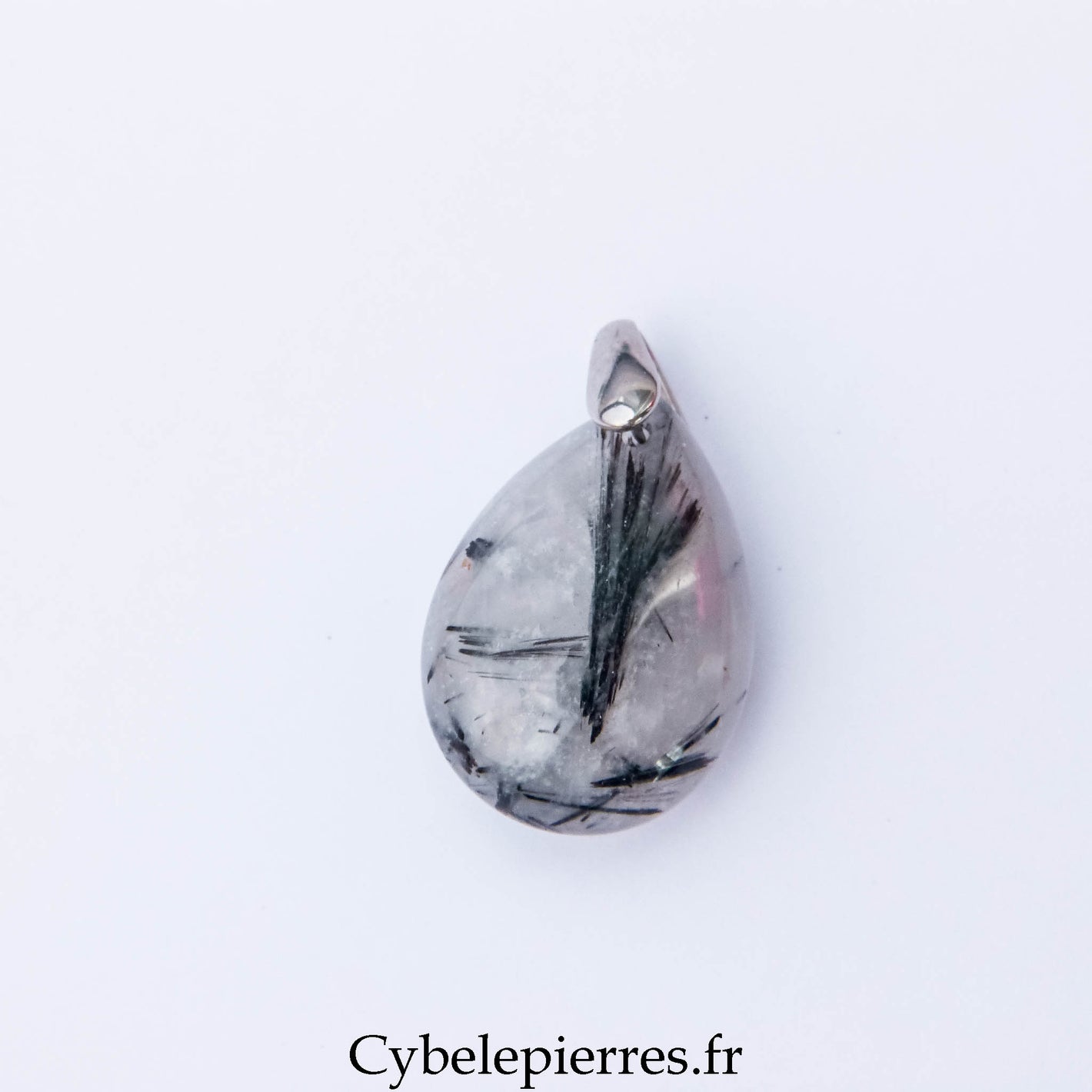 Pendentif Quartz Tourmaline (30mm) – Clarté et Protection