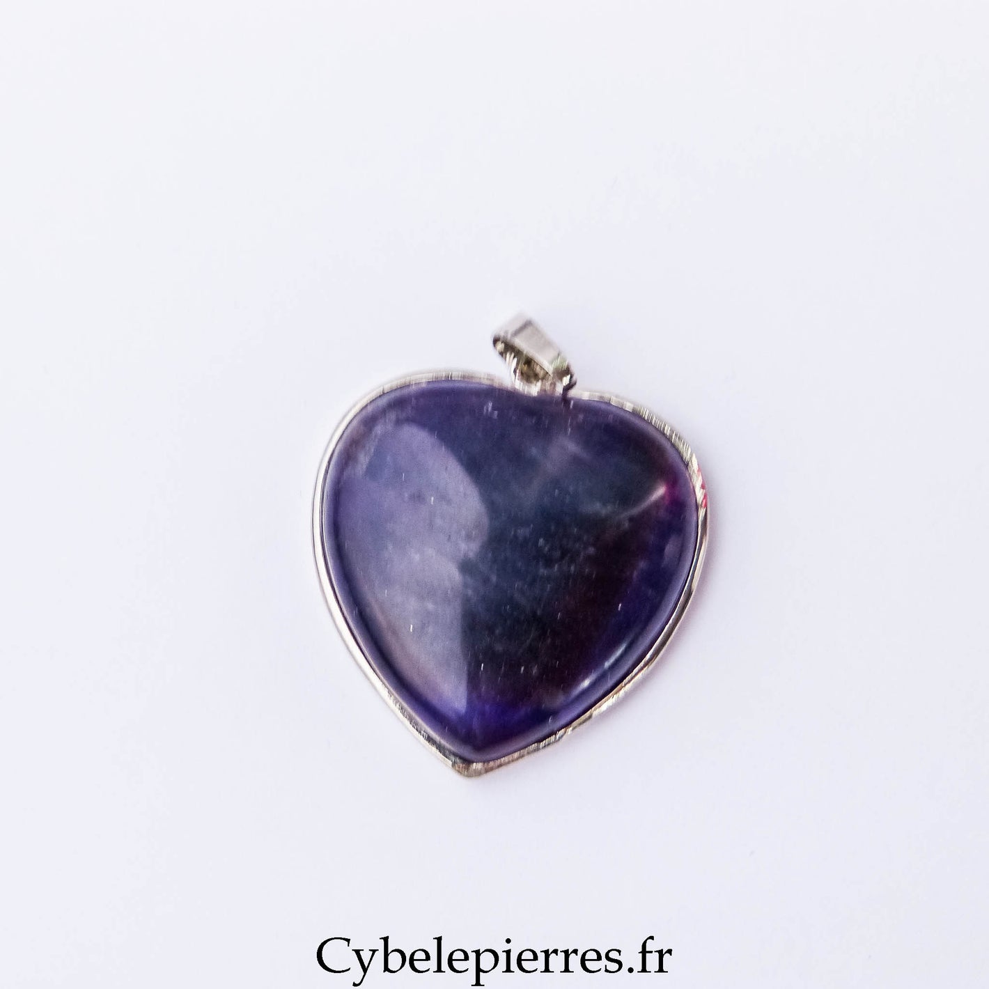 Pendentif Cœur - Améthyste (3cm) | Sérénité et Clarté