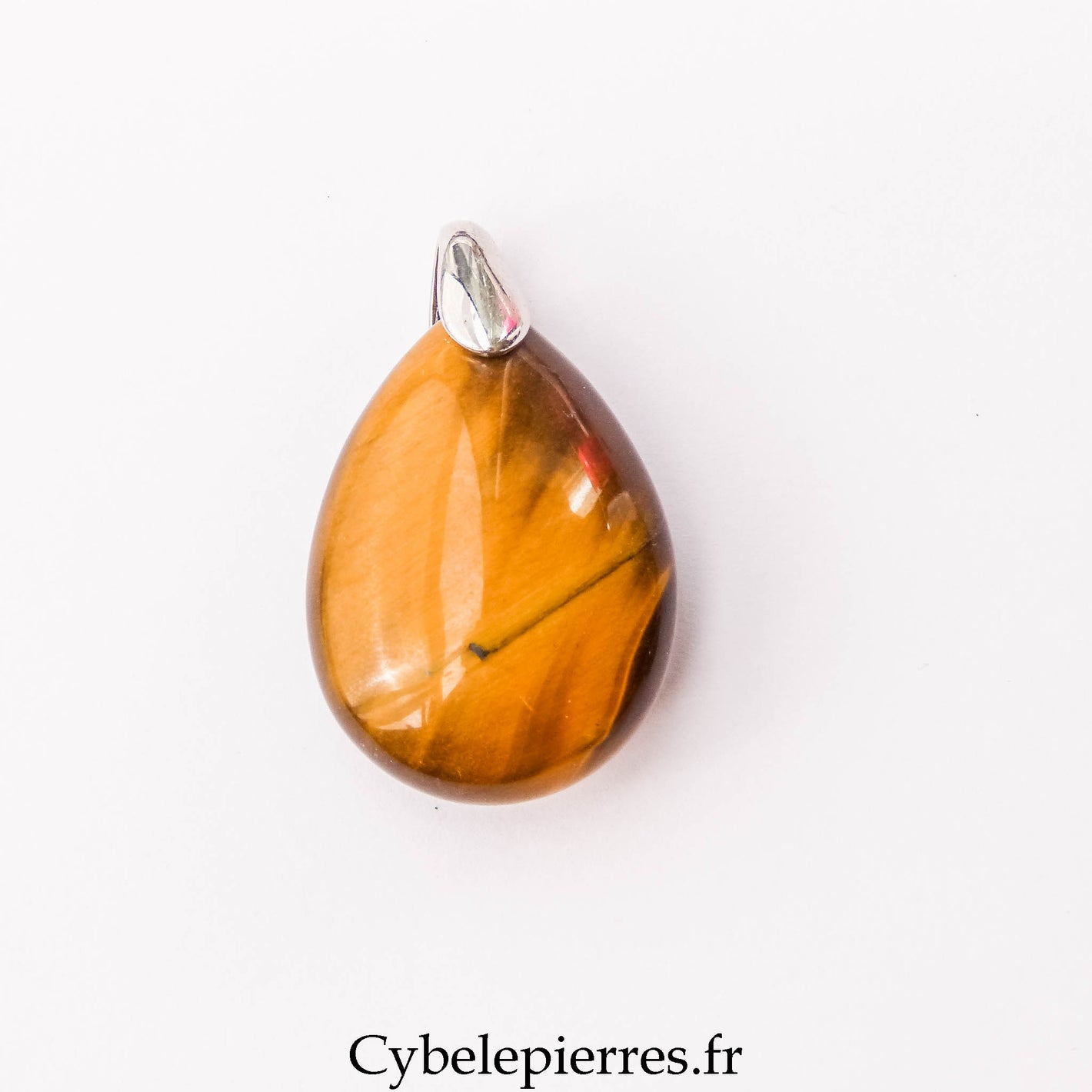 Pendentif Goutte Œil de Tigre | Intuition et Protection