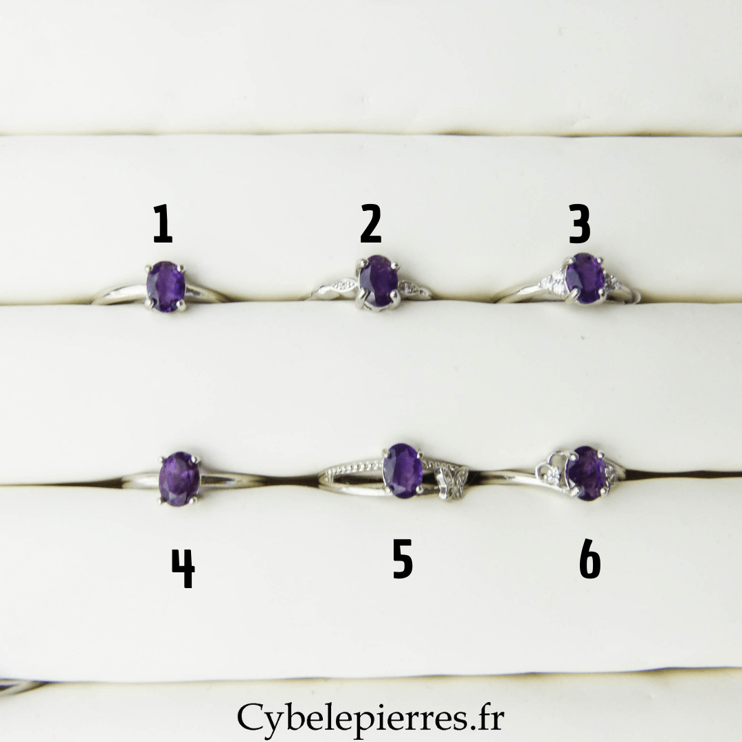 Bague Améthyste (8mm) | Protection et Équilibre - Cybele Pierres