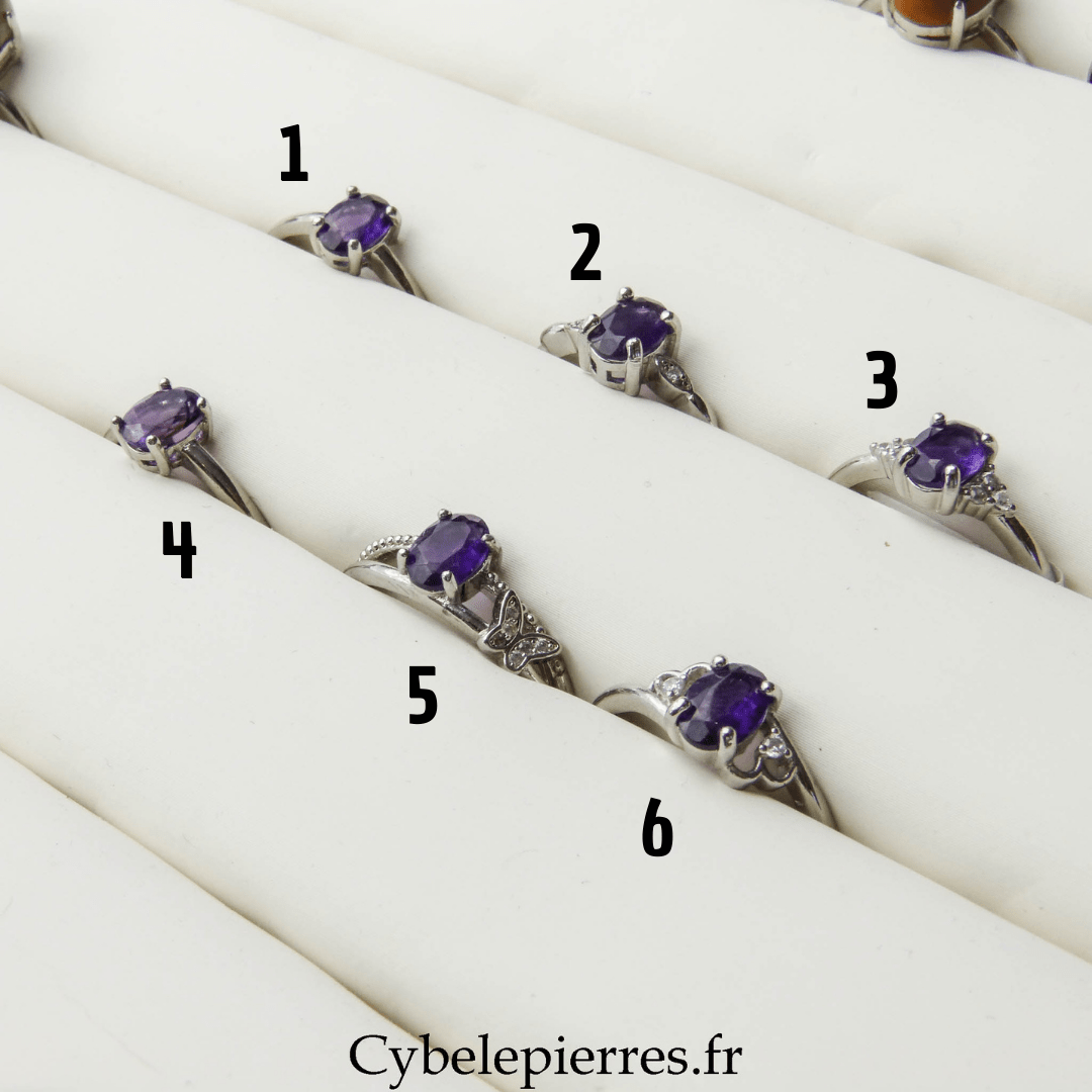 Bague Améthyste (8mm) | Protection et Équilibre - Cybele Pierres