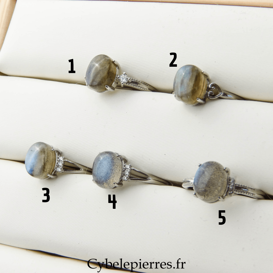 Bague Labradorite - 10mm | Protection et Intuition - Cybele Pierres
