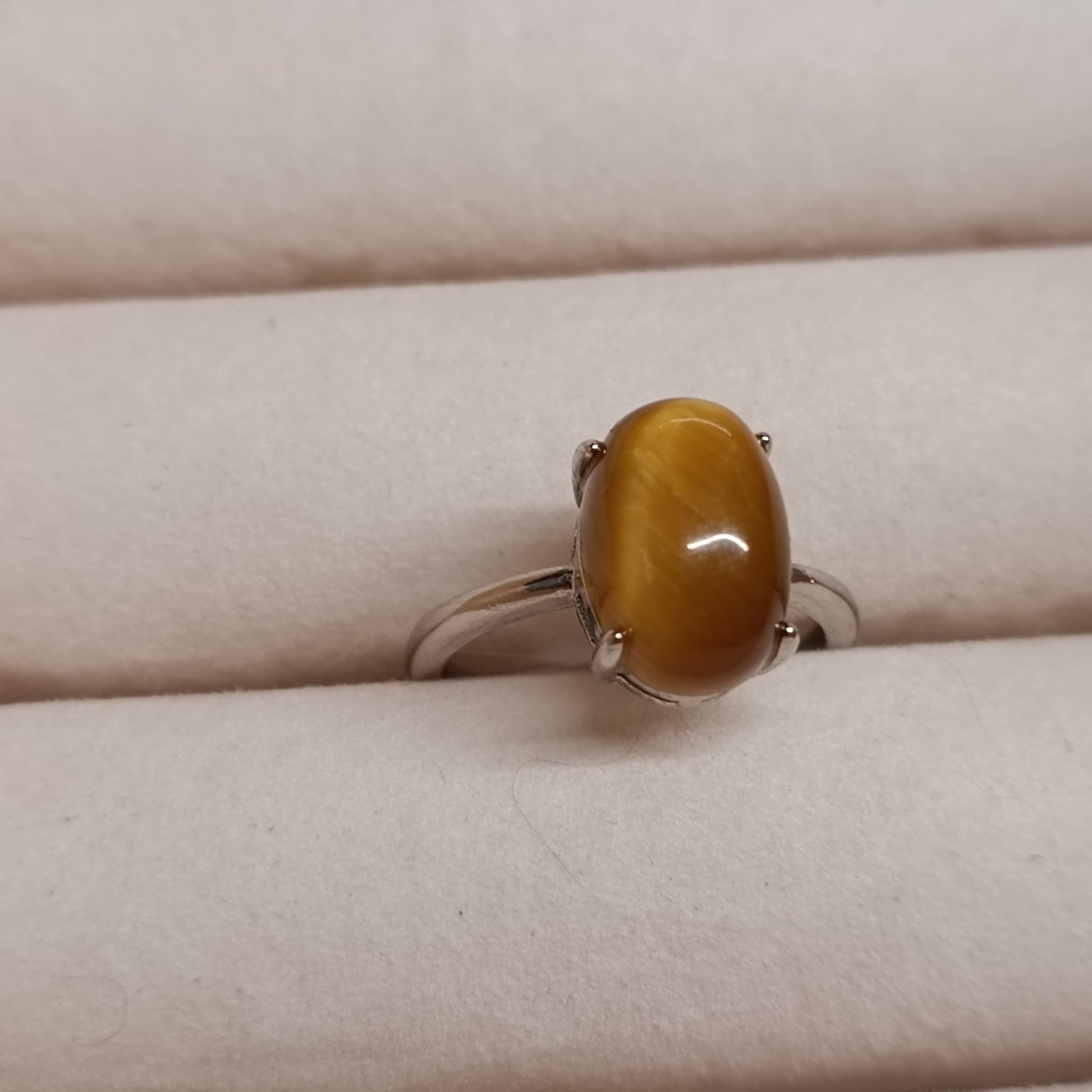 Bague Œil de Tigre - Protection et Confiance (10mm) - Cybele Pierres