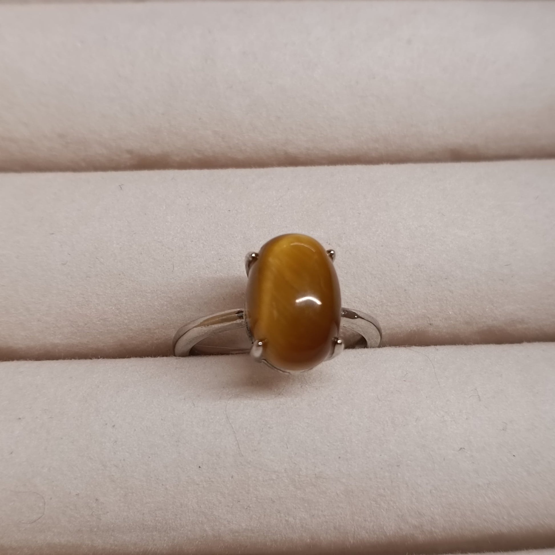 Bague Œil de Tigre - Protection et Confiance (10mm) - Cybele Pierres