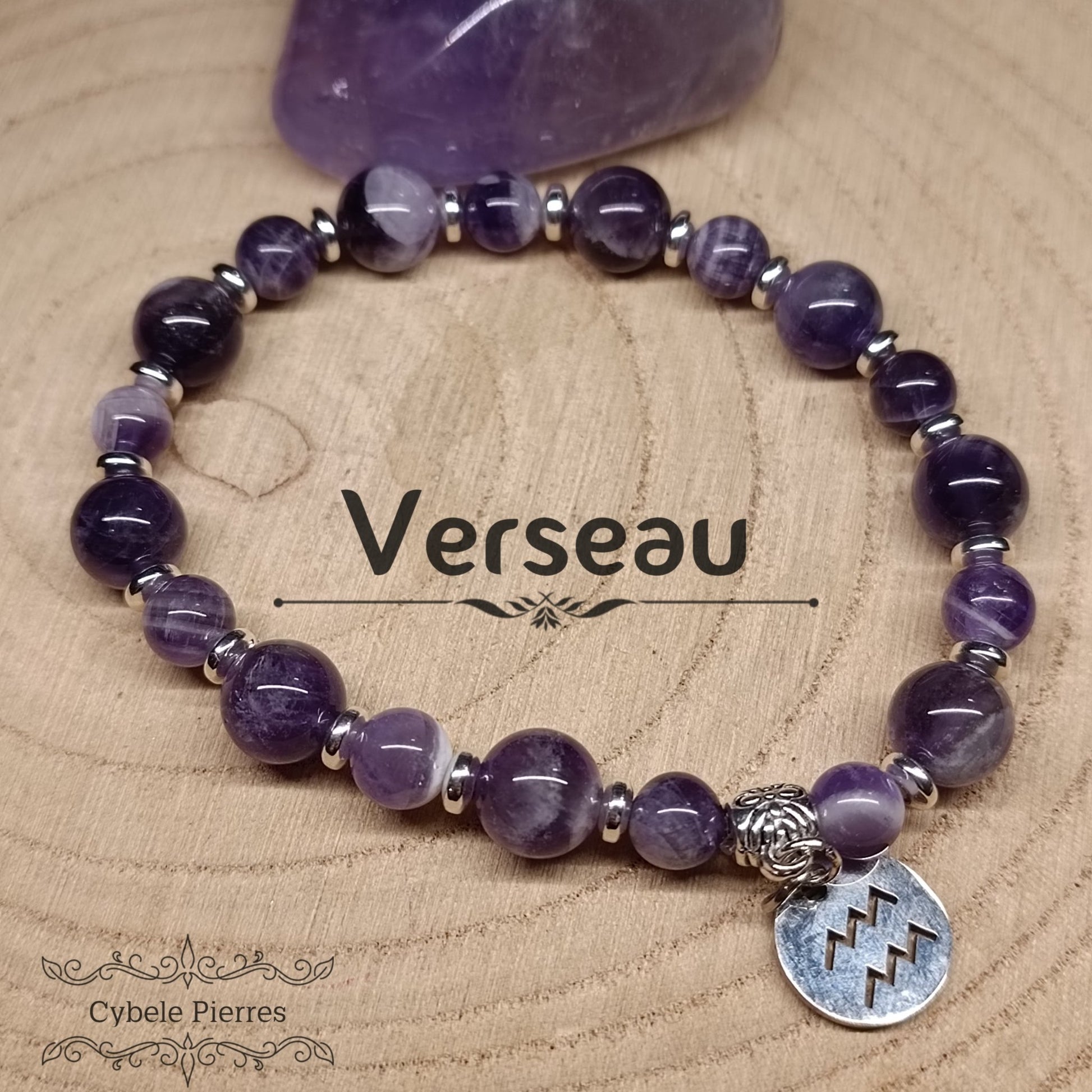 Bracelet Astrologie - Verseau - Cybele Pierres