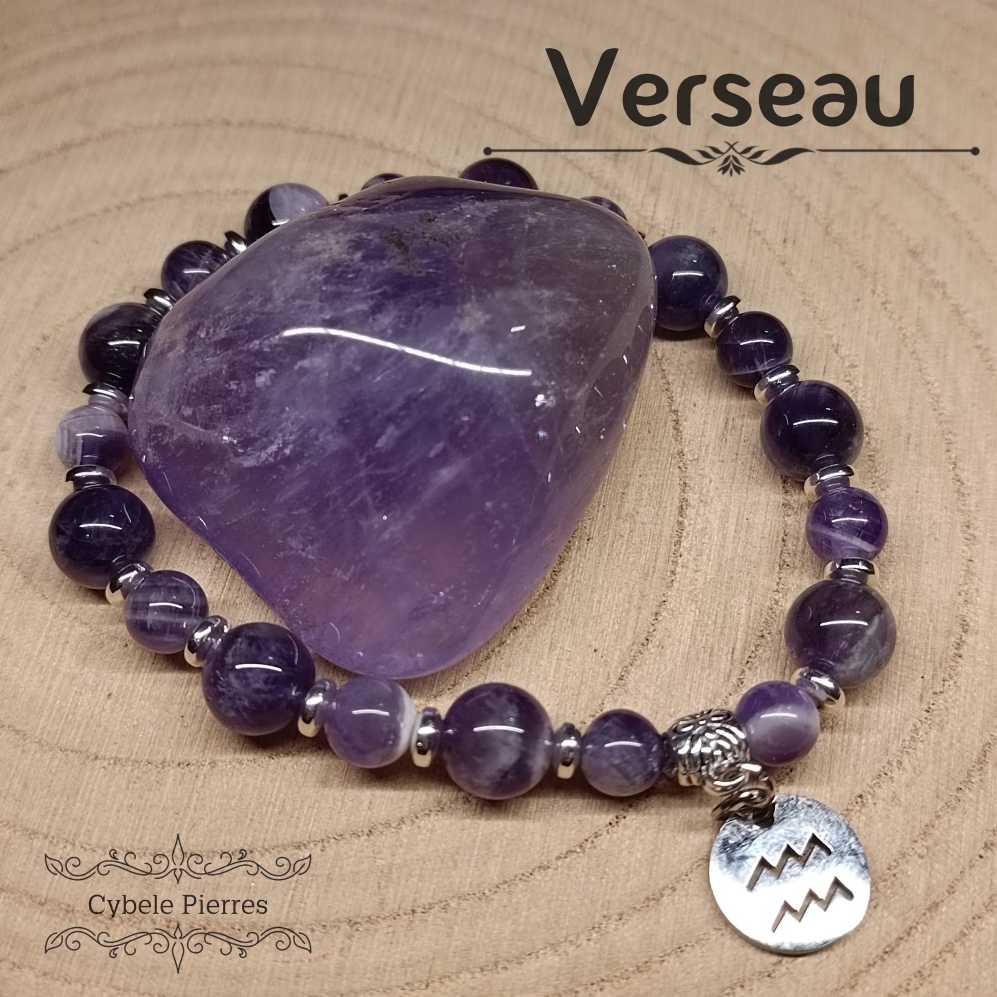 Bracelet Astrologie - Verseau - Cybele Pierres