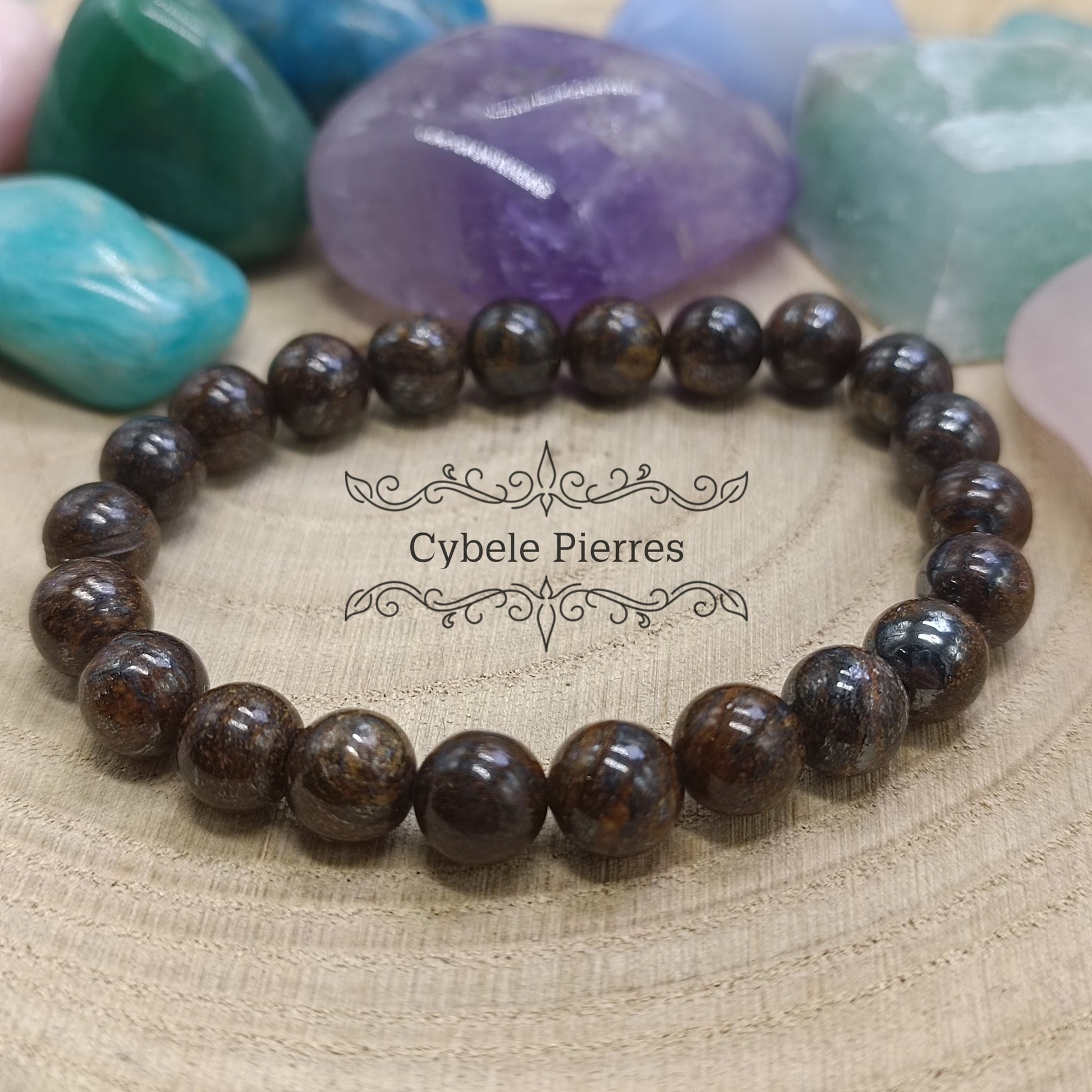 Bracelet Bronzite (8mm) - 18cm - Cybele Pierres
