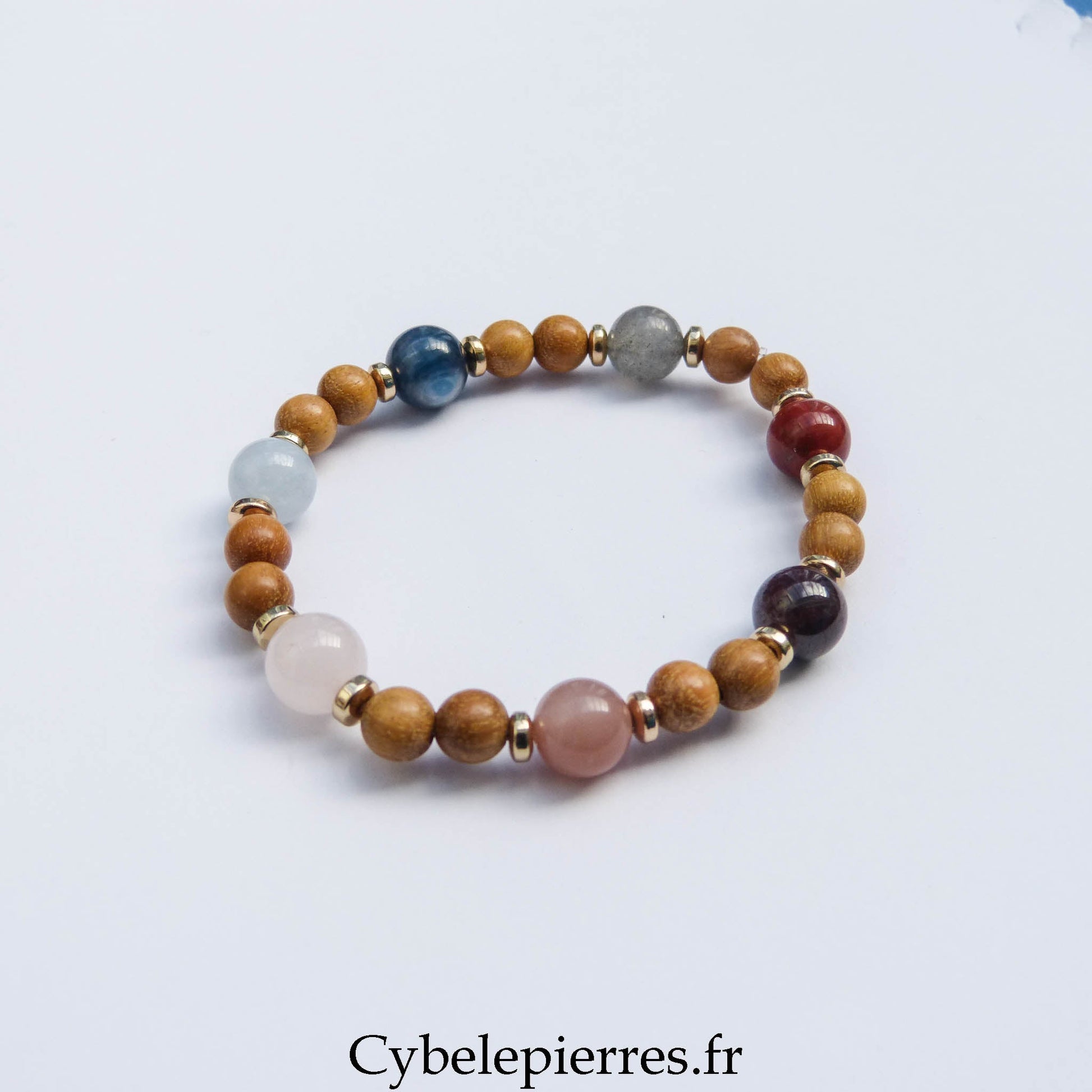 Bracelet Chakras (6 et 8 mm) – 17 cm | Équilibre énergétique - Cybele Pierres