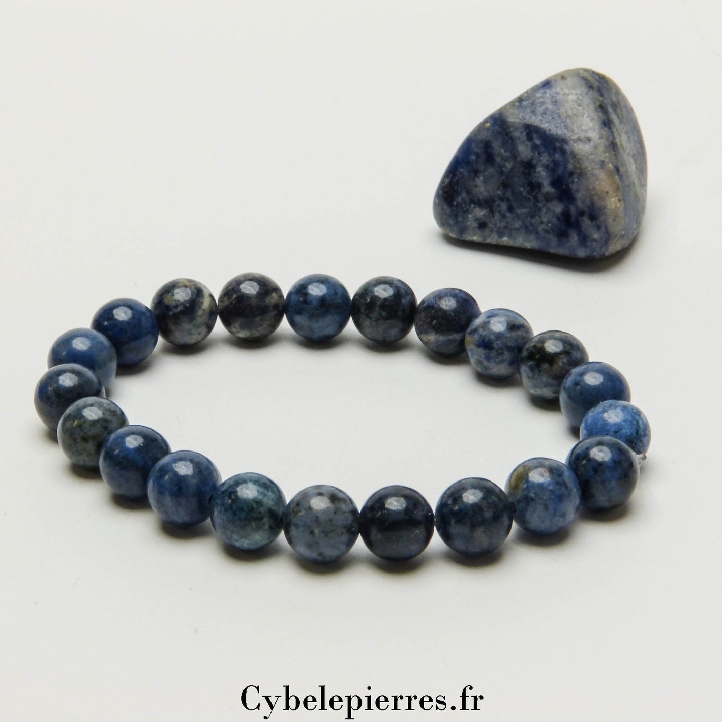 Bracelet Dumortièrite (8mm) - 18cm | Confiance et Harmonie - Cybele Pierres