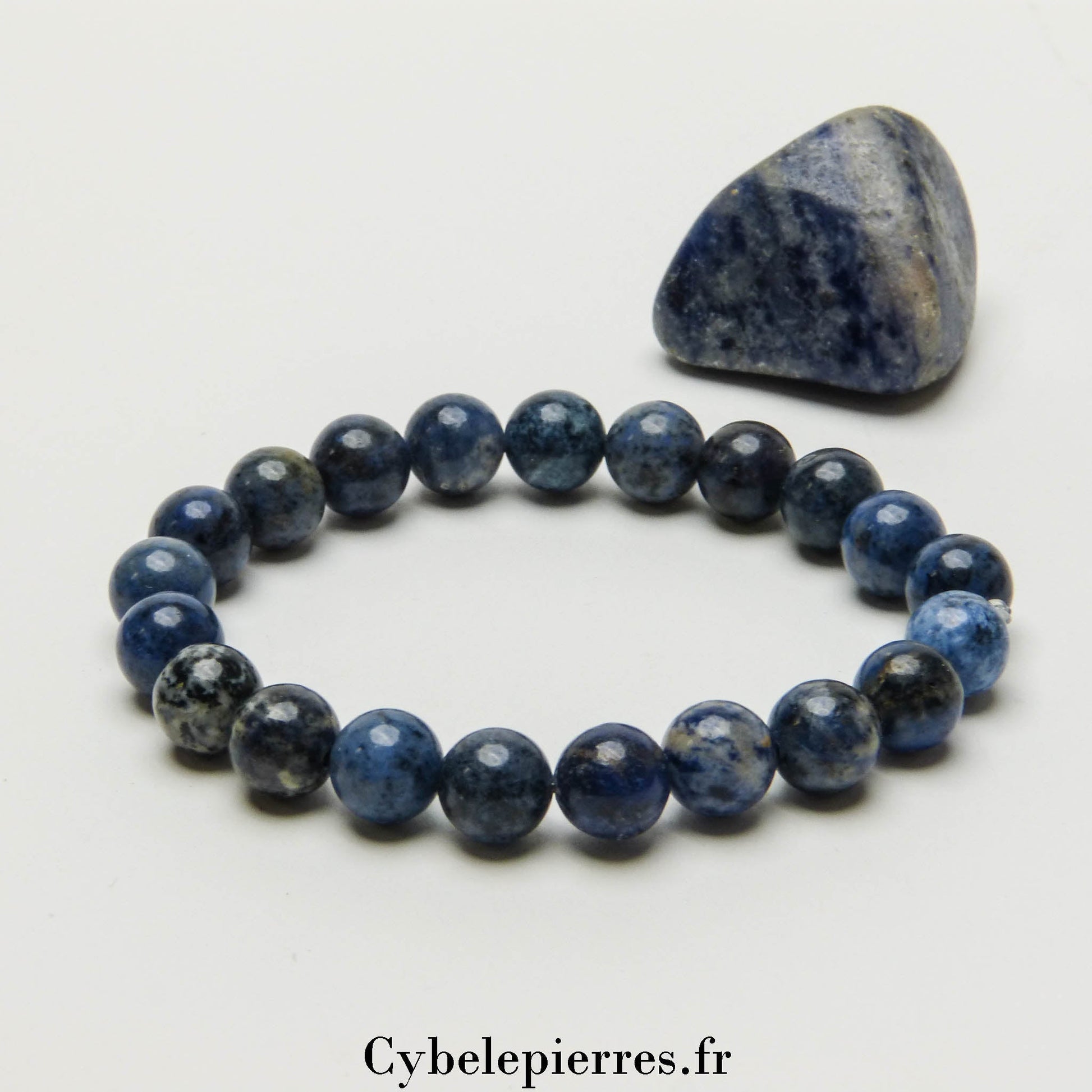 Bracelet Dumortièrite (8mm) - 18cm | Confiance et Harmonie - Cybele Pierres