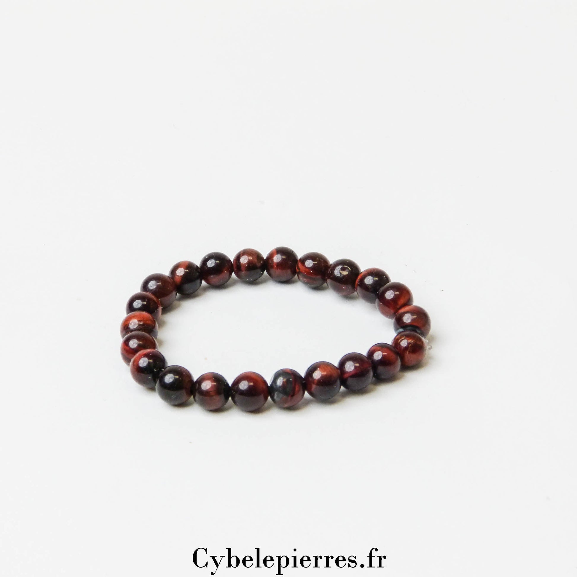 Bracelet Enfant - Œil de Taureau (6mm) - 14cm | Force et Protection - Cybele Pierres