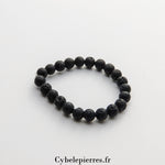 Bracelet enfant - Pierre de lave (6mm) - 14cm | Force et Ancrage - Cybele Pierres