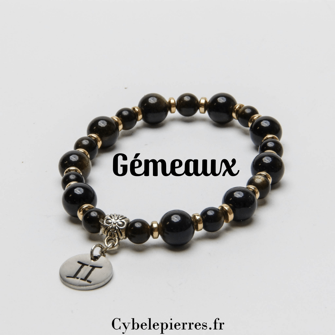 Bracelet Gémeaux (6 et 8mm) - Adaptabilité et Communication - Cybele Pierres