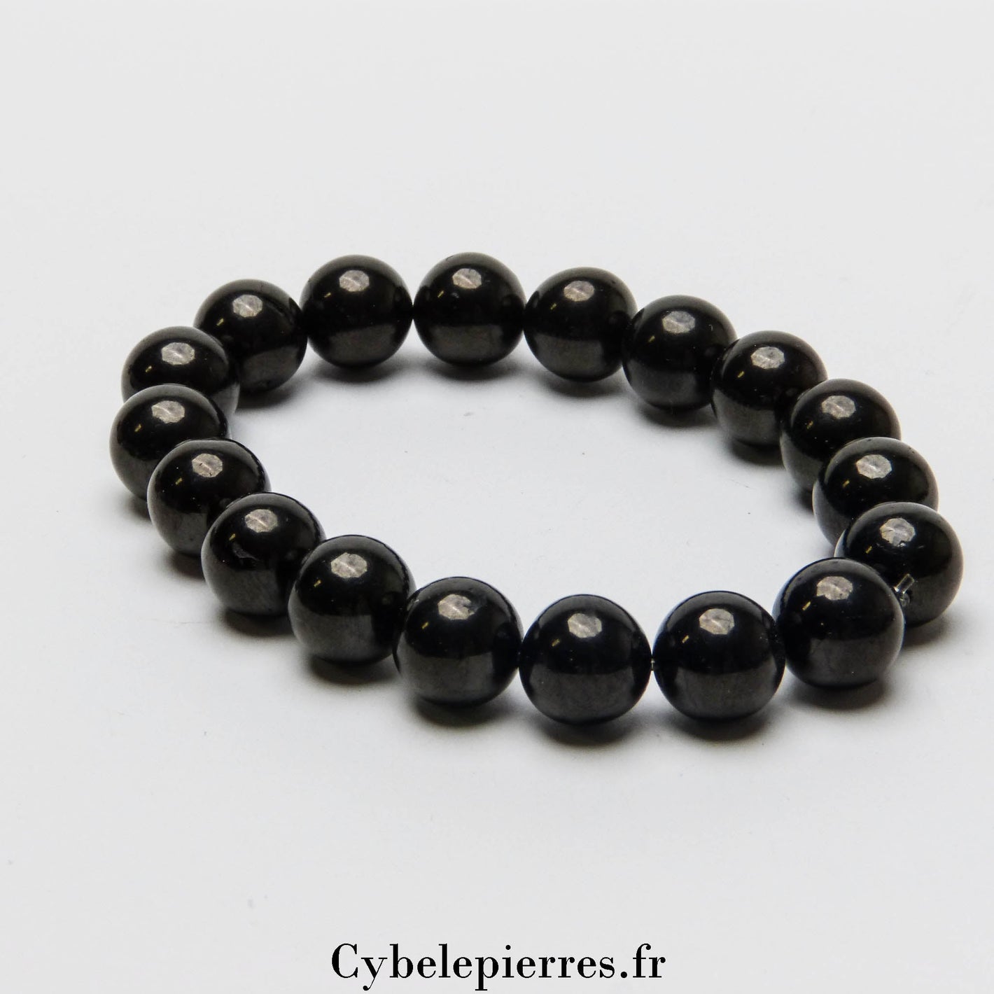 Bracelet Jais (10mm) - 18cm | Protection et Réconfort - Cybele Pierres
