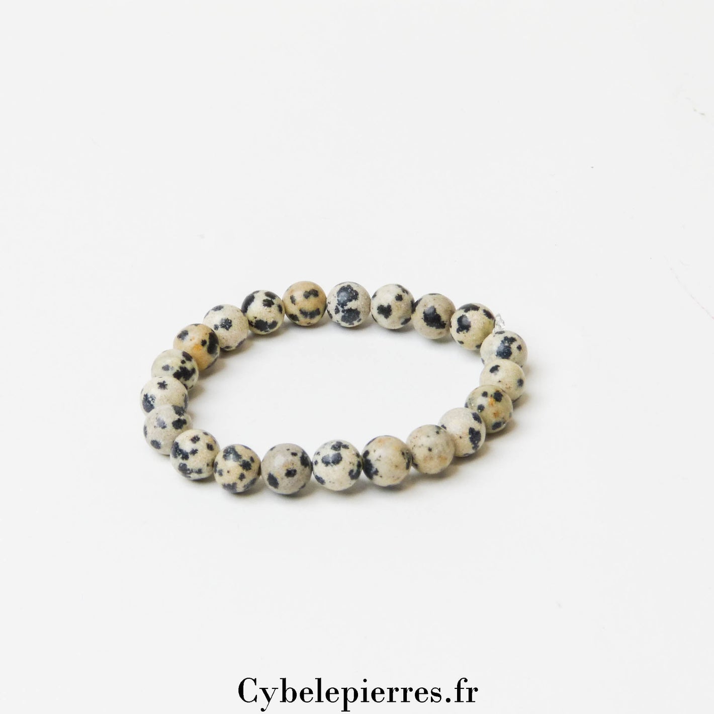Bracelet Jaspe Dalmatien (6 mm) – Taille Enfant 14 cm | Protection et Stabilité - Cybele Pierres
