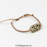 Bracelet Jaspe Dalmatien | Équilibre et Enthousiasme - Cybele Pierres