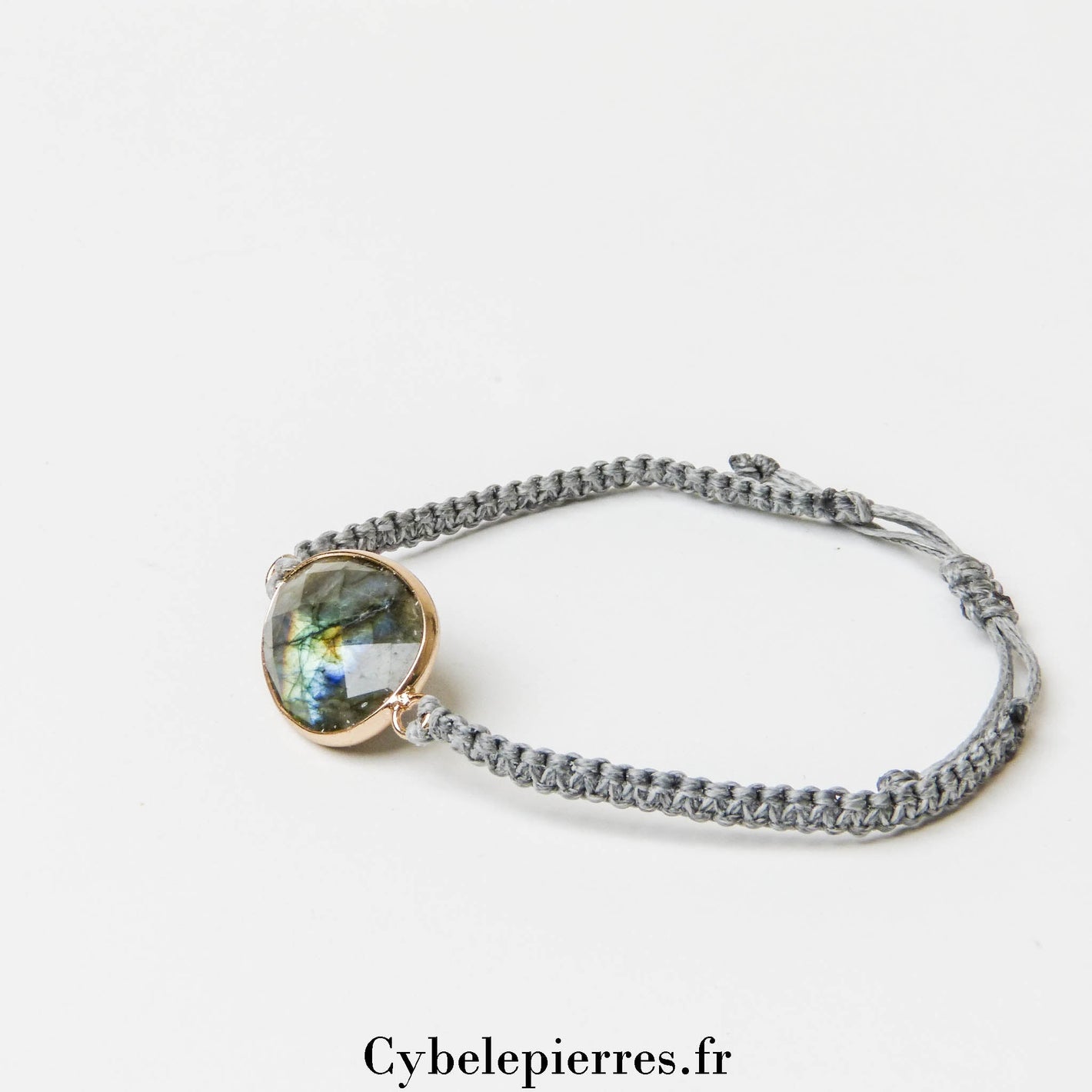 Bracelet Labradorite en Cabochon ovale - Cybele Pierres
