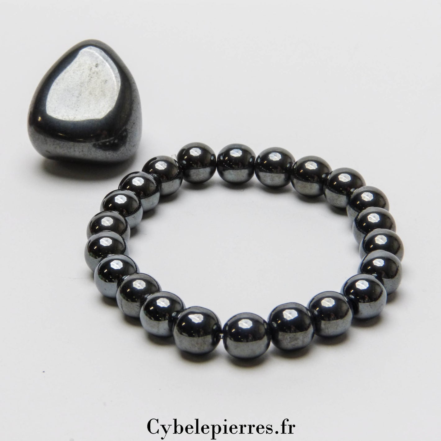 Bracelet Hématite (8 mm) | Force, Confiance et Sérénité