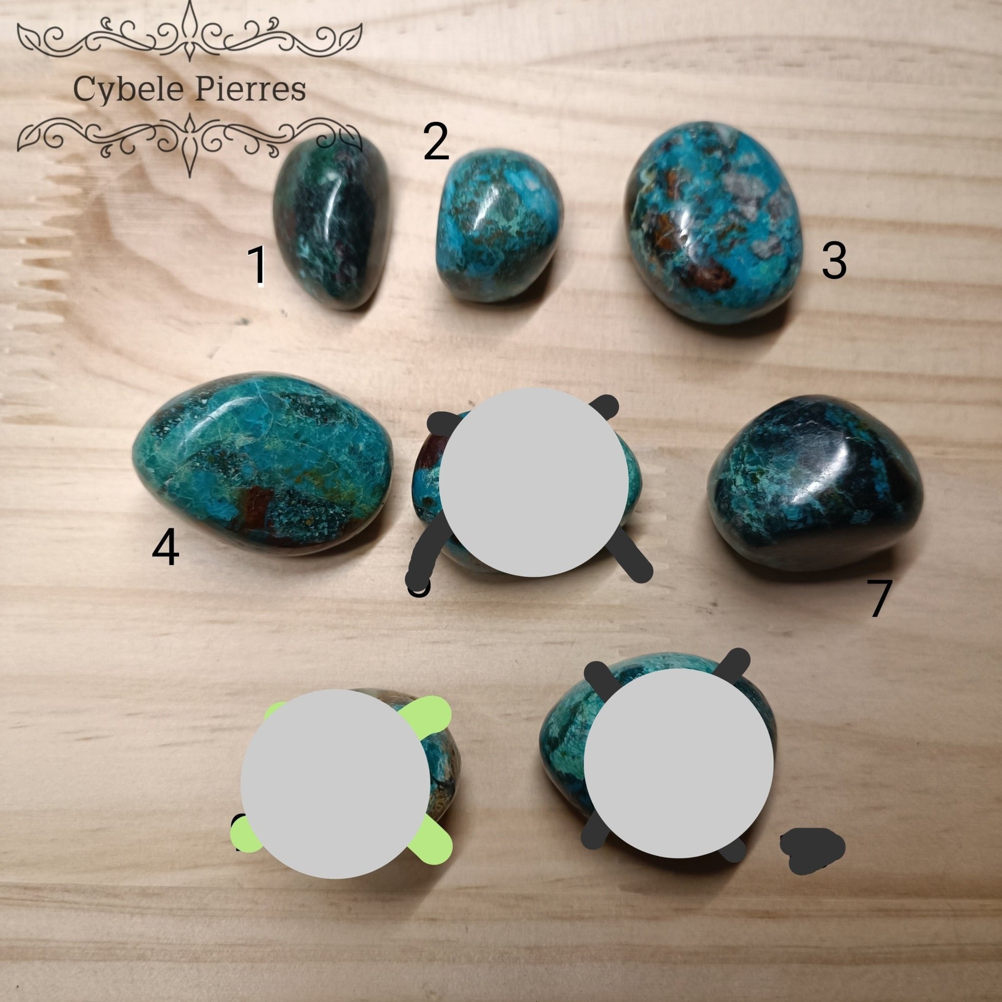 Chrysocolle roulée Extra - Pérou | Sérénité et Créativité - Cybele Pierres