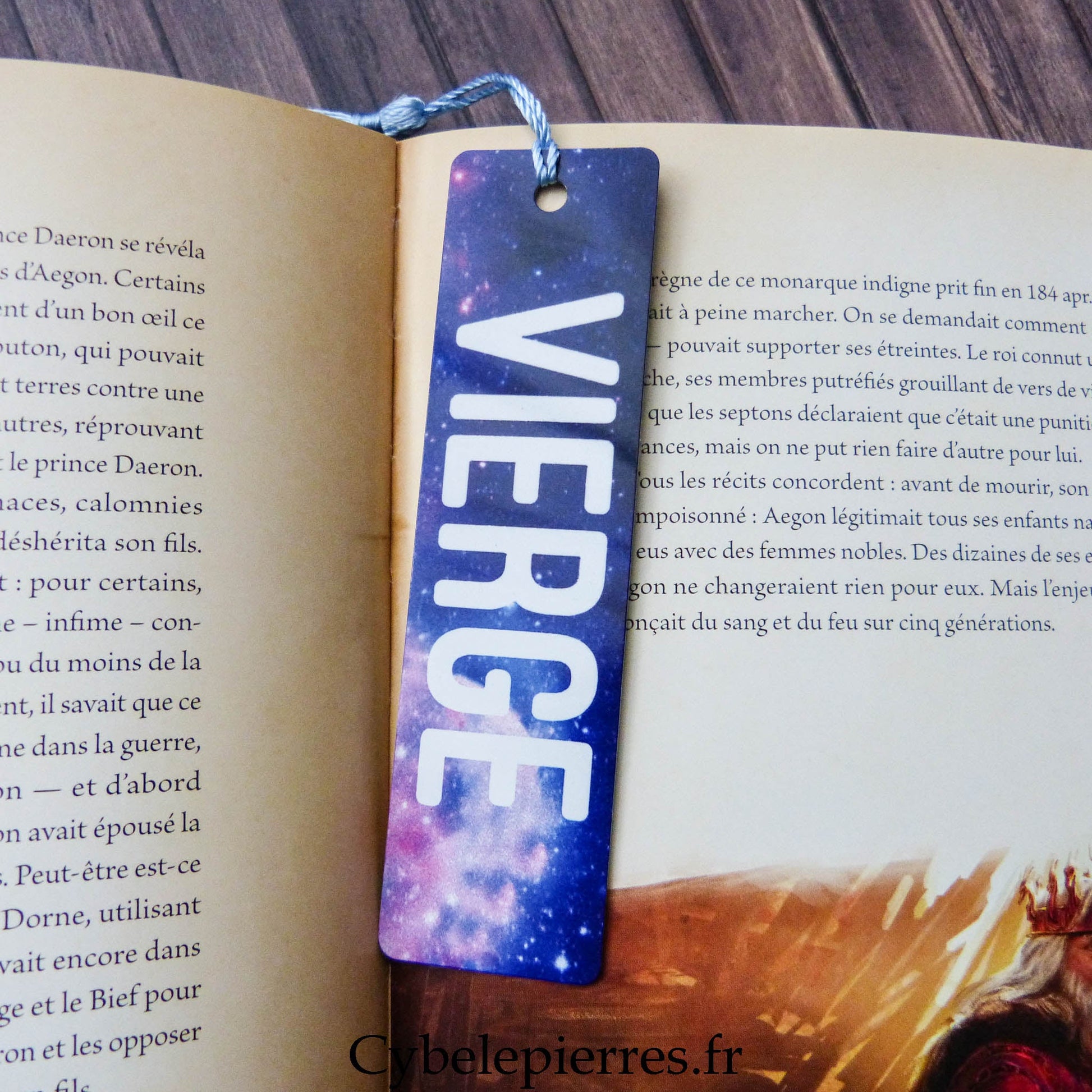 Marque - Pages Astro en Aluminium – 12 Signes du Zodiaque | Fond Galaxie - Cybele Pierres