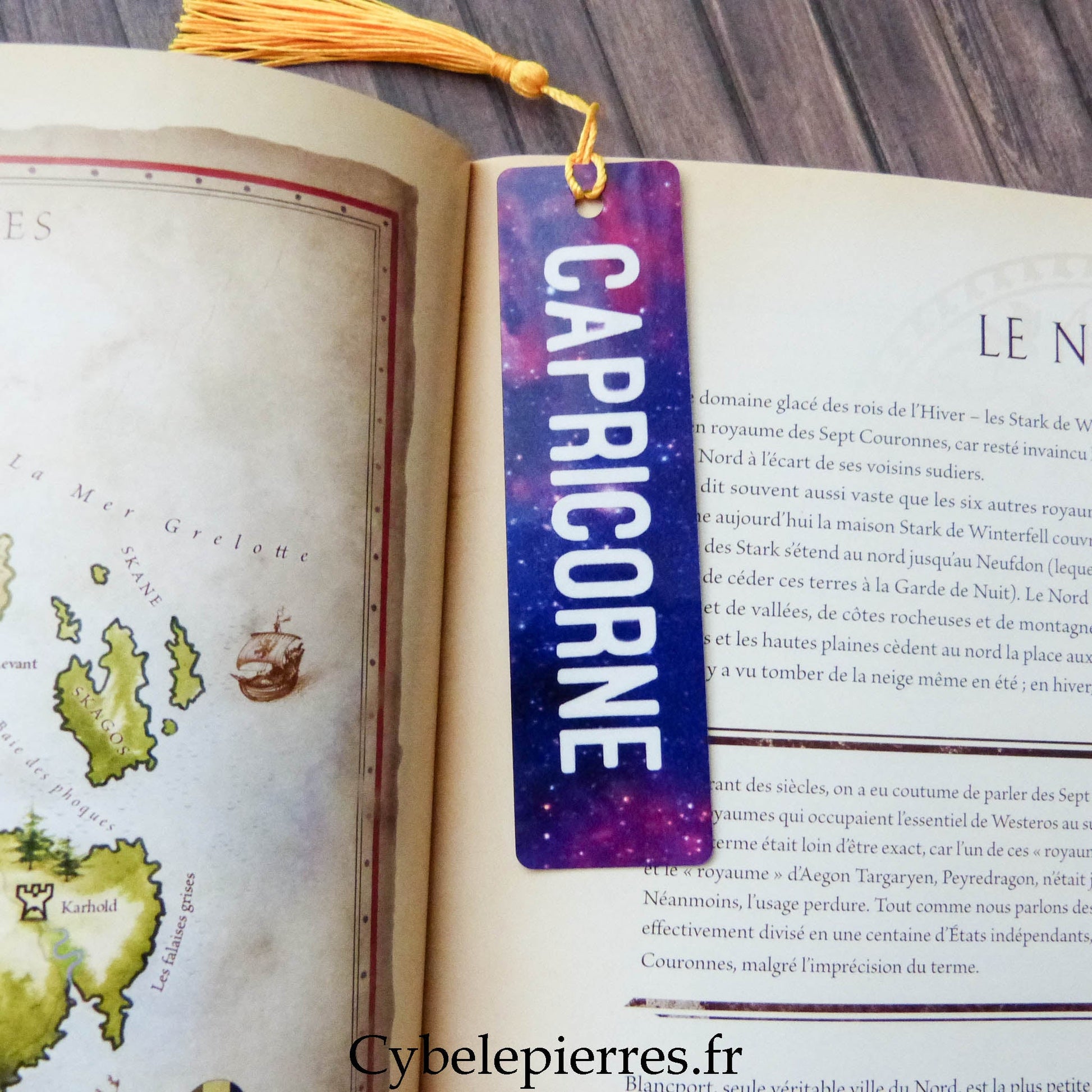 Marque - Pages Astro en Aluminium – 12 Signes du Zodiaque | Fond Galaxie - Cybele Pierres