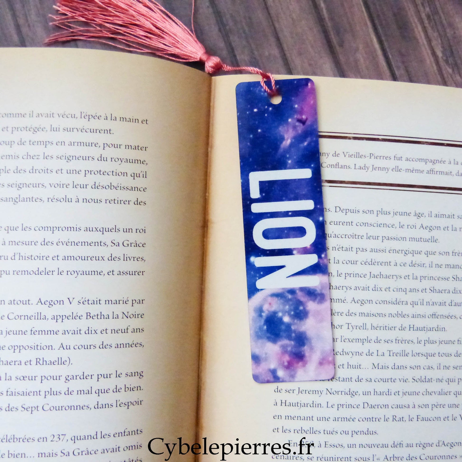 Marque - Pages Astro en Aluminium – 12 Signes du Zodiaque | Fond Galaxie - Cybele Pierres