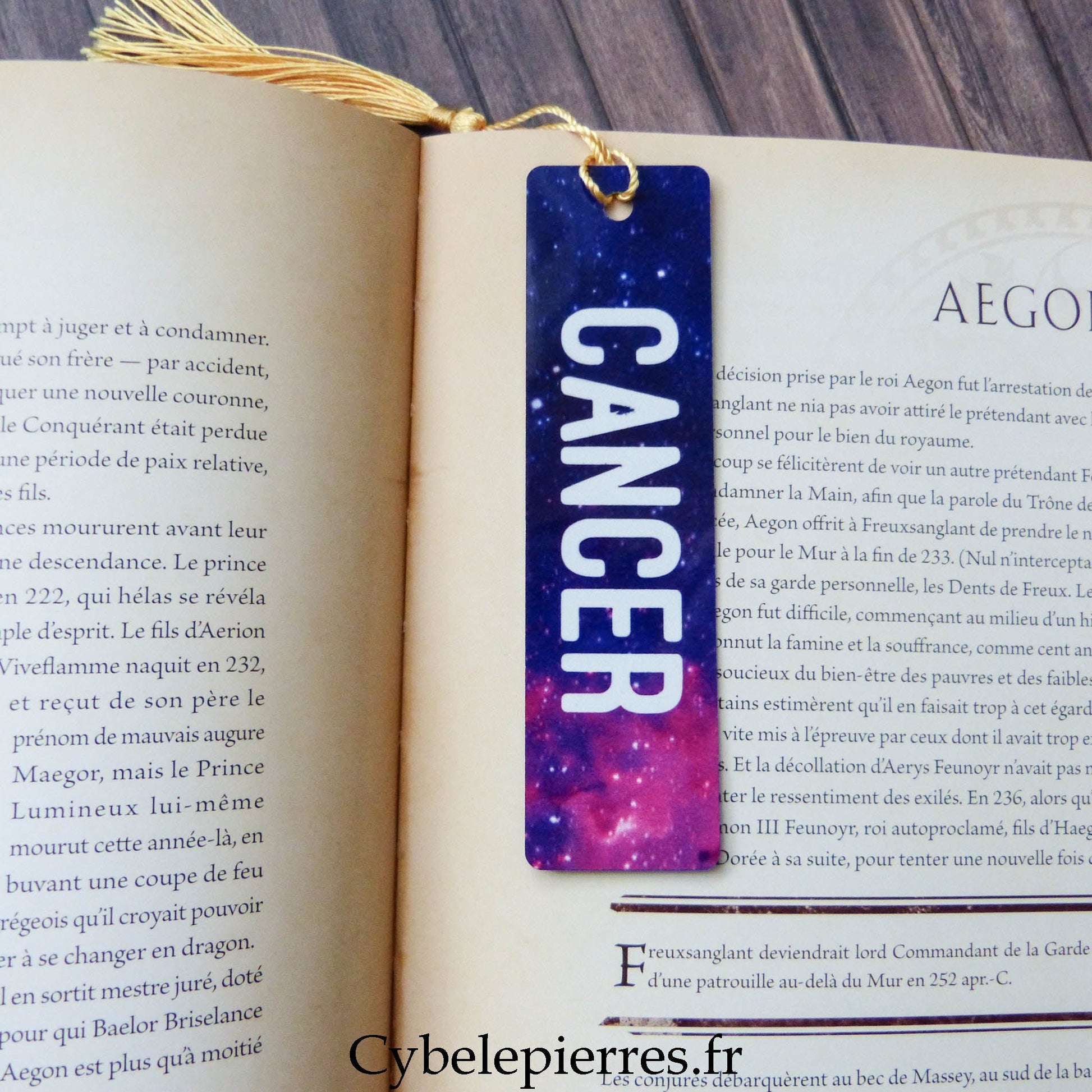 Marque - Pages Astro en Aluminium – 12 Signes du Zodiaque | Fond Galaxie - Cybele Pierres