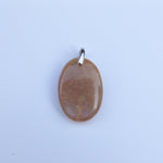 Pendentif Pierre de Lune Pêche – ovale 3 cm | Douceur émotionnelle & intuition - Cybele Pierres