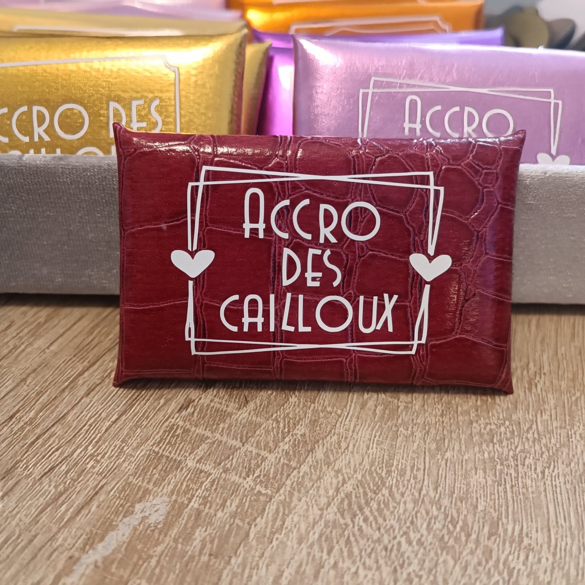 Pochette avec texte (Format S : Taille 9cm x 6cm) - Cybele Pierres