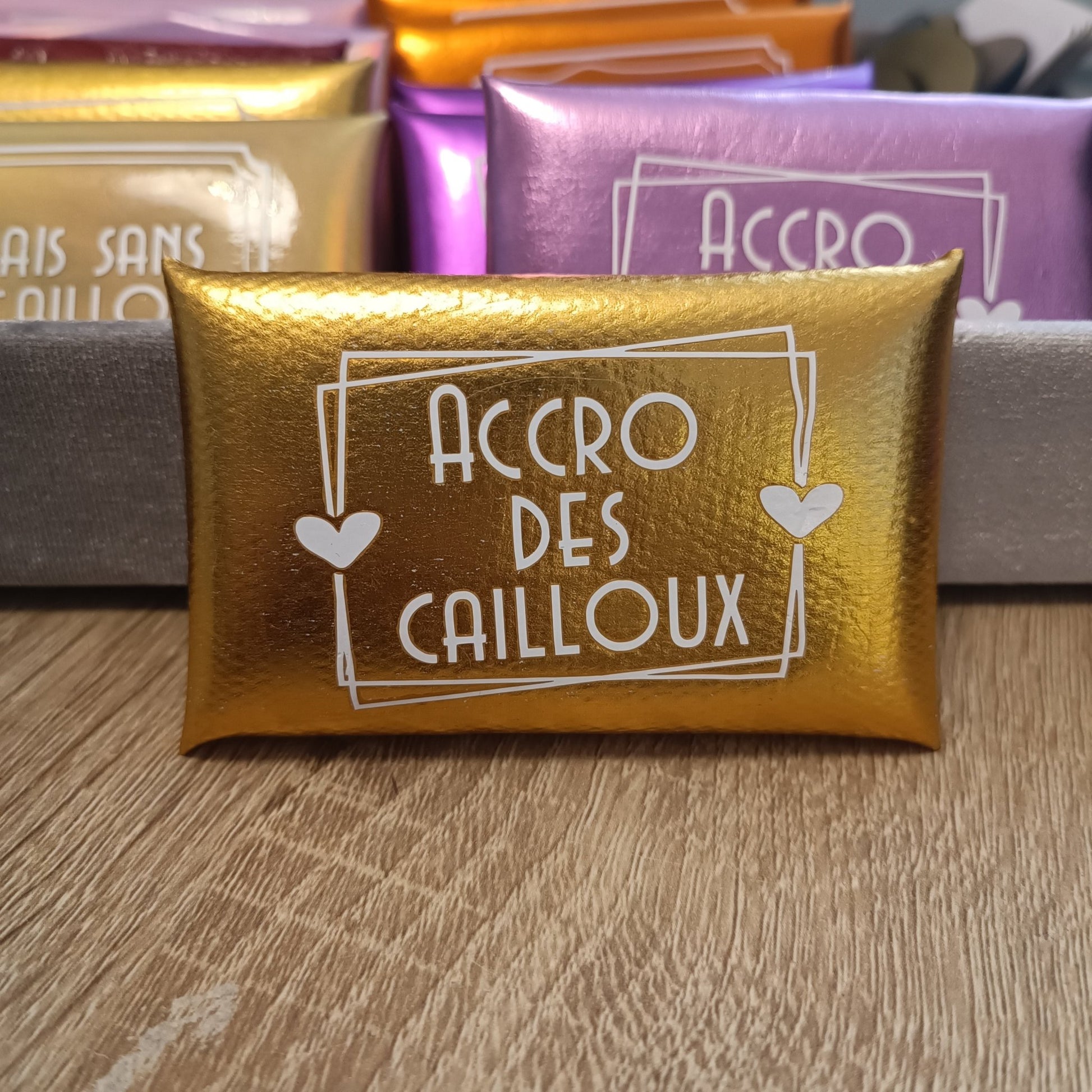Pochette avec texte (Format S : Taille 9cm x 6cm) - Cybele Pierres