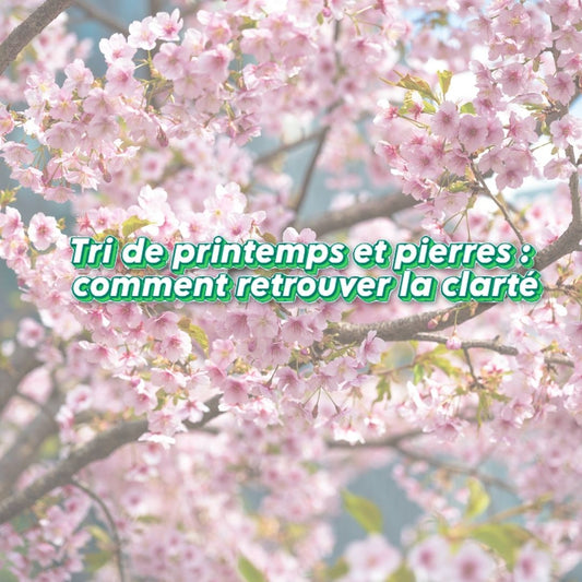 article tri de printemps et les pierres