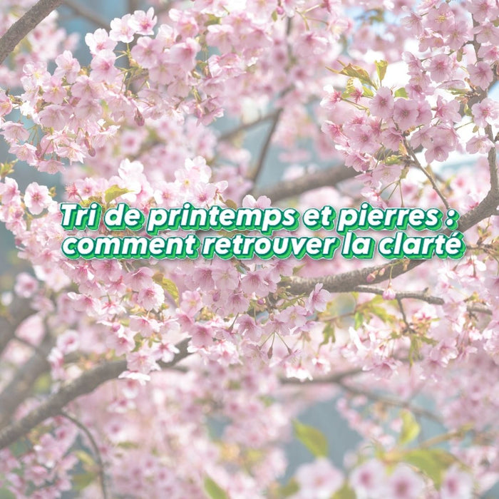 article tri de printemps et les pierres
