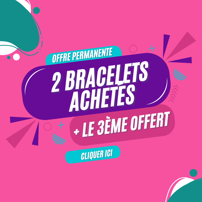 Offre permanente: 3 bracelets achetés = 1 offert ! - Cybele Pierres