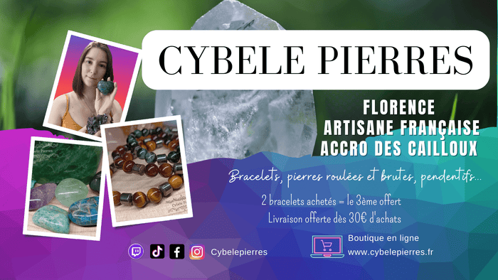Présentation  de la boutique de bracelets en pierres naturelles - Cybele Pierres