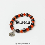 1 - Bracelet Taureau (6mm et 8mm) | Stabilité et Vitalité - Cybele Pierres