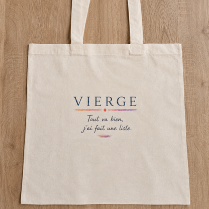 Tote bag Astro Vierge – Votre signe, votre petite phrase
