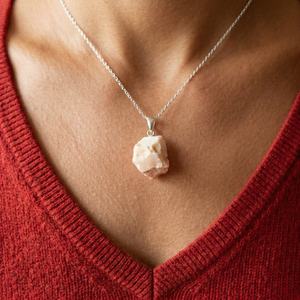 Colgante de Ópalo de fuego bruto - 20 mm