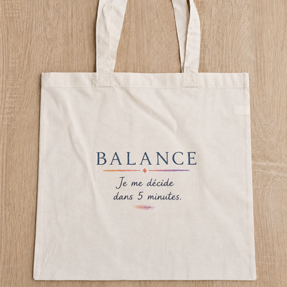 Tote bag Astro Balance – Votre signe, votre petite phrase