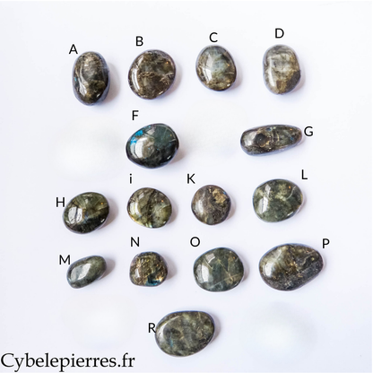 Galet Labradorite – 40 à 121 g | Pierre naturelle de protection et d’intuition – Madagascar
