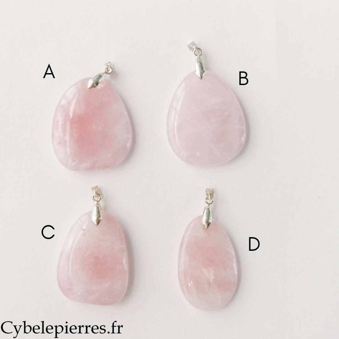 Colgante Cuarzo rosa - 35 mm