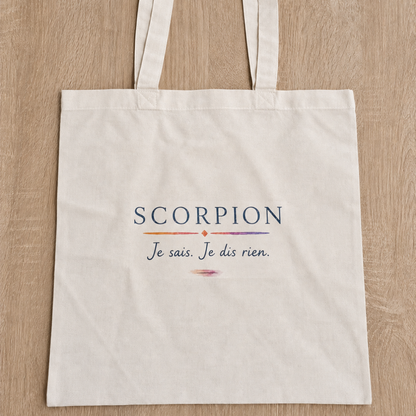 Tote bag Astro Scorpion – Votre signe, votre petite phrase