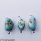 Pendentif Larimar - 25 mm
